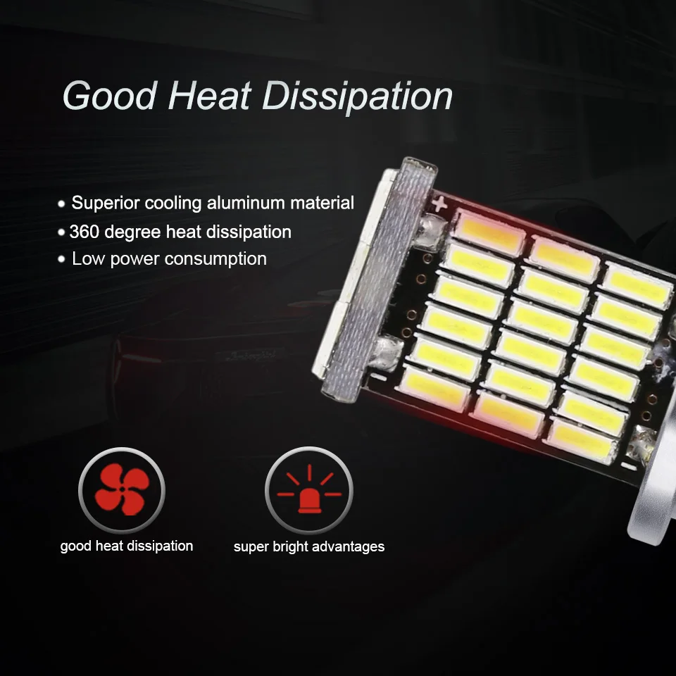 ANMINGPU 2x сигнальная лампа T20 светодиодные лампы W21/5 Вт 7443 Led 7440 W21W WY21W тормоз заднего