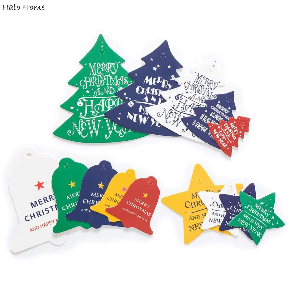 

Подарочные бирки, набор из 2 смешанных рождественских серий, бирки из крафт-бумаги для свадьбы, прямоугольные бирки для подвешивания с натур...