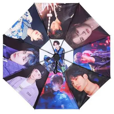 

The Untamed Wei Wuxian Lan Wangji Xiao Zhan and Wang Yibo Custom Umbrellas anime cosplay Automatic folding umbrella