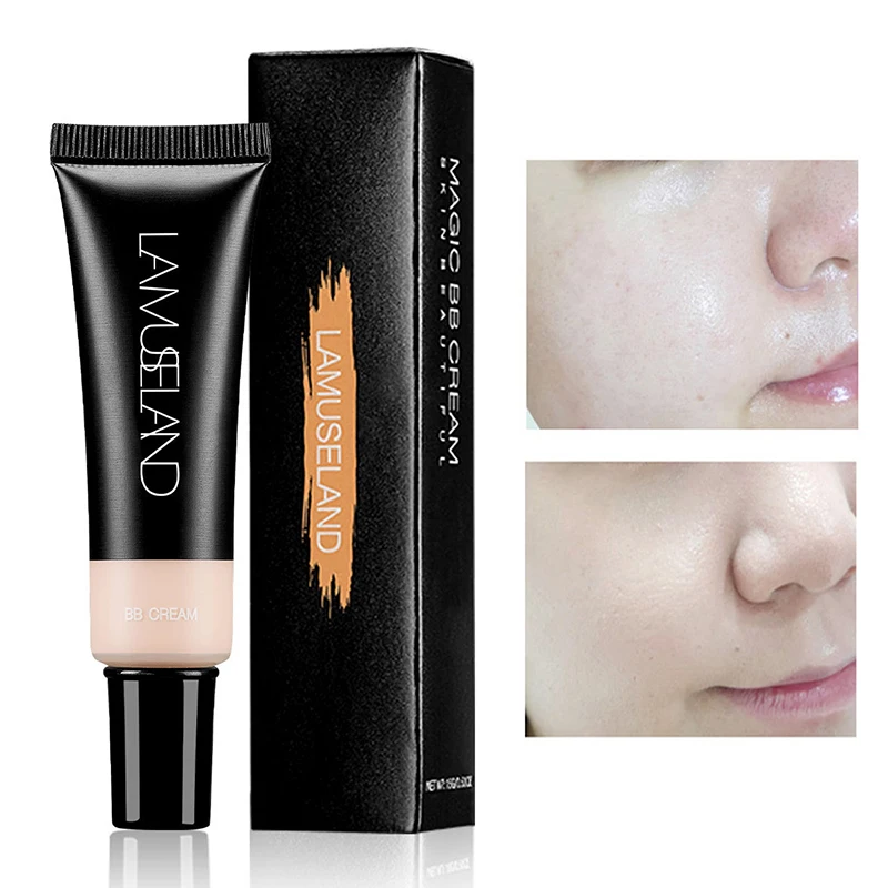 

1 Pc Moisturizer Concealer BB Cream Natural Lasting Hide Blemish Sun Block Sweat Proof Contour Face Whitening Full Cover Makeup
