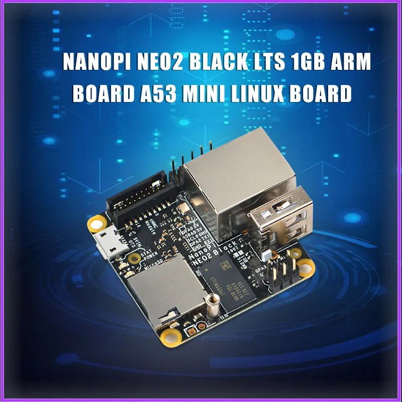 Плата разработки NanoPi NEO2 Black alli H5 четырехъядерный 64-битный A53 гигабитная сетевая