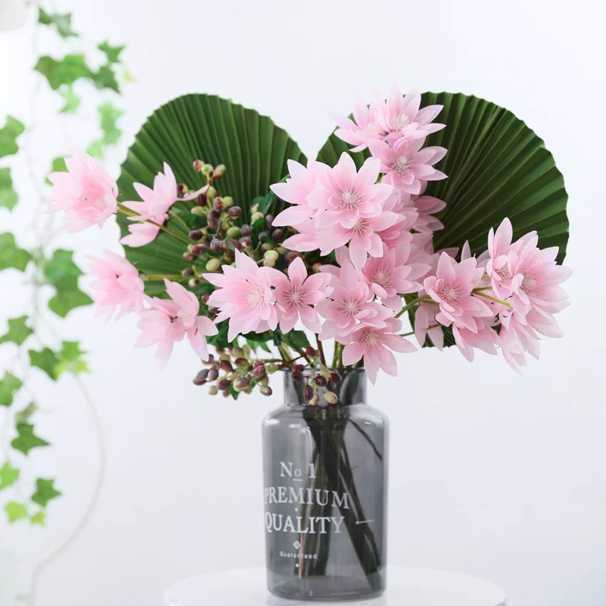 Искусственные цветы в виде лотоса искусственные украшение для дома свадебное