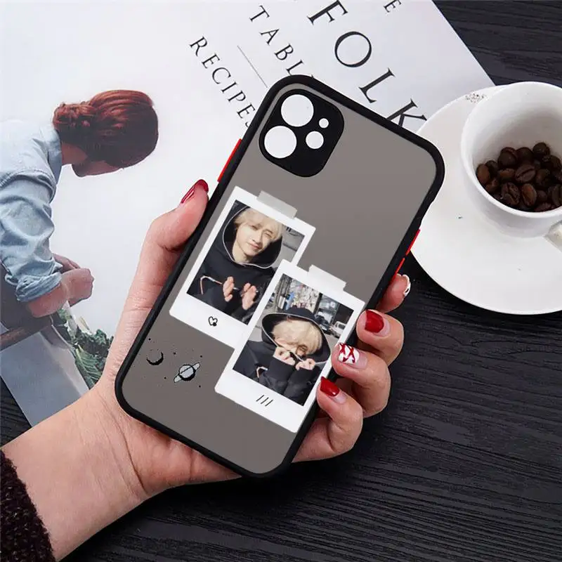 

Boy group stray kids kpop Phone Case matte transparent For iphone 7 8 11 12 plus mini x xs xr pro max cover