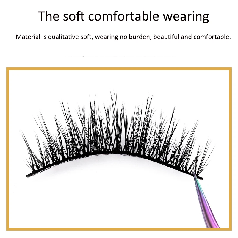 

New 5 Pairs 3D Natural False Eyelashes Fake Lashes Long Thick Curl Extension Eyelash Waterproof Strip Eyelashes Beauty Makeup