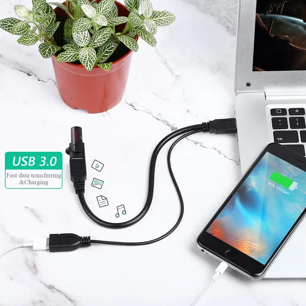 Onvian USB 3 0 Разветвитель кабель для передачи данных Мужской Двойной разъема Y док