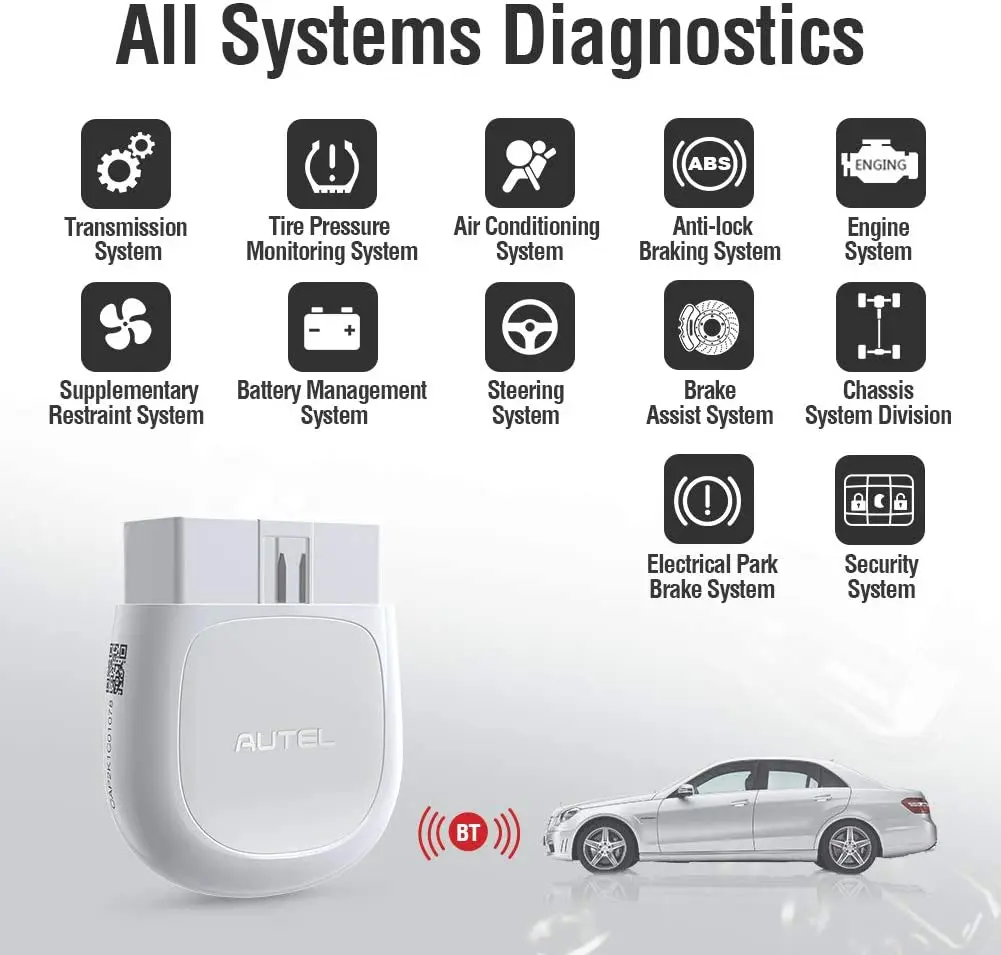 Автомобильный диагностический сканер Autel AP200 Bluetooth Совместимый прибор для чтения