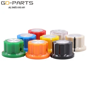 20*12 мм 6,4 мм юбка рифленая указка ручка для гитары джазовый усилитель педаль эффектов шкаф овердрайв стоп-бокс Ручка тона 14 дюйма Латунное отверстие 2 шт.