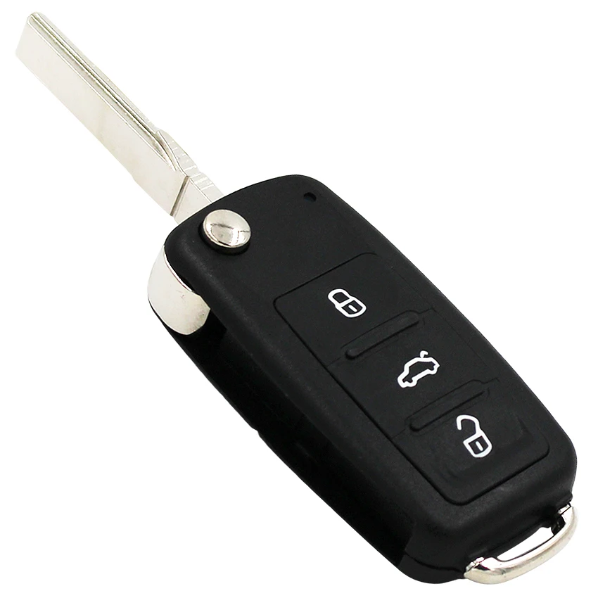 Новый складной Автомобильный ключ раскладушка с 3 кнопками для Volkswagen GOLF PASSAT Tiguan