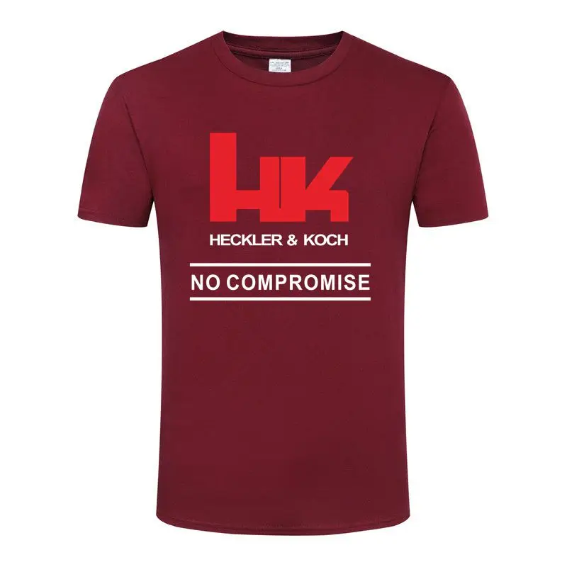 2021 футболка Heckler Koch с логотипом HK мужская и женская для наружной стрельбы
