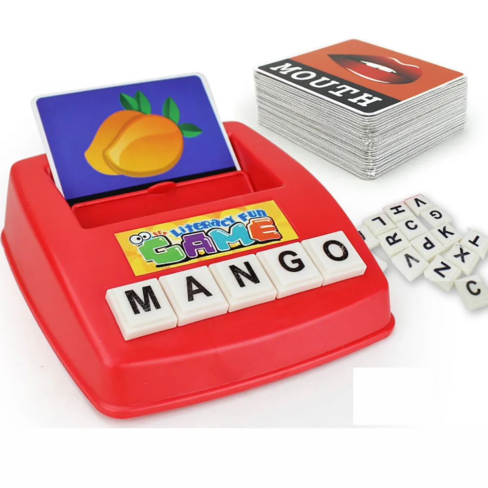 Веселая игра с буквами Детские Игрушки для раннего обучения английская карточка