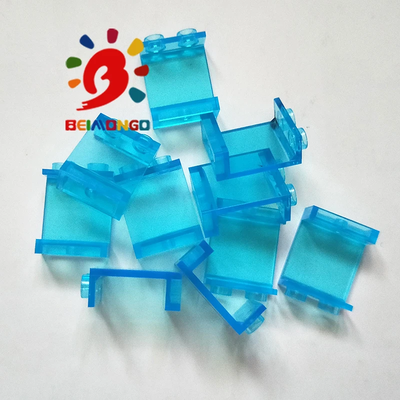 Бесплатная доставка! BEIMONGO строительные блоки MOC элемент стены 1x2x2 окна 50 шт DIY