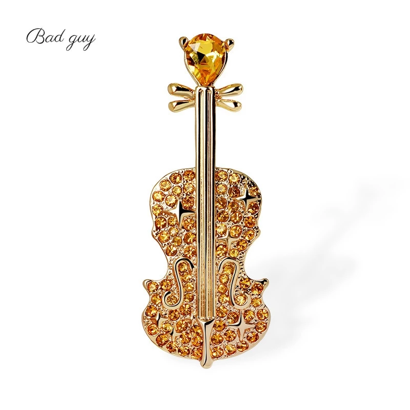 

Bad Guy Vitage Pin For Women's Electroplated Gold Brooch Rhinestone Jewelry Clothes Scarf Buckle Garment Accessories Gen Gifts