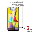 Для Samsung Galaxy M31 полное покрытие закаленное стекло Защита для экрана телефона защитная пленка