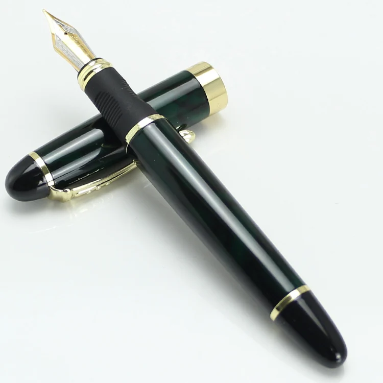 JINHAO X450 Limited Edition Fountain Pen Ink Pens Dark Green and Golden 18KGP Iraurita Nib Full Metal Blue Red 21 Colors |