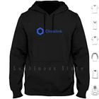 Логотип Chainlink, толстовки с длинным рукавом, звено цепи, Биткоин, криптовалютериум, Eos, Ico, валюта, деньги, Litecoin Xrp Ripple