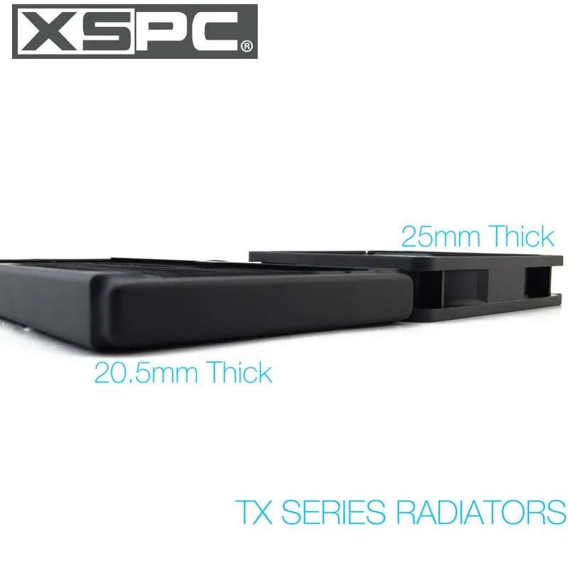 XSPC 120 мм 240 360 медный радиатор G1/4 &quotITX маленький чехол с петлей для водяного