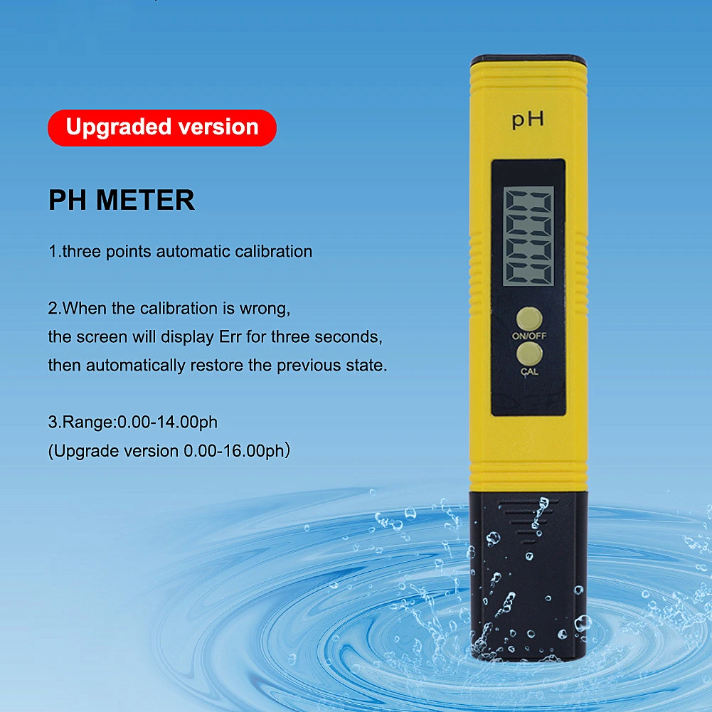 PH метр цифровой с ЖК дисплеем точность 0 1 для аквариума бассейна воды вина