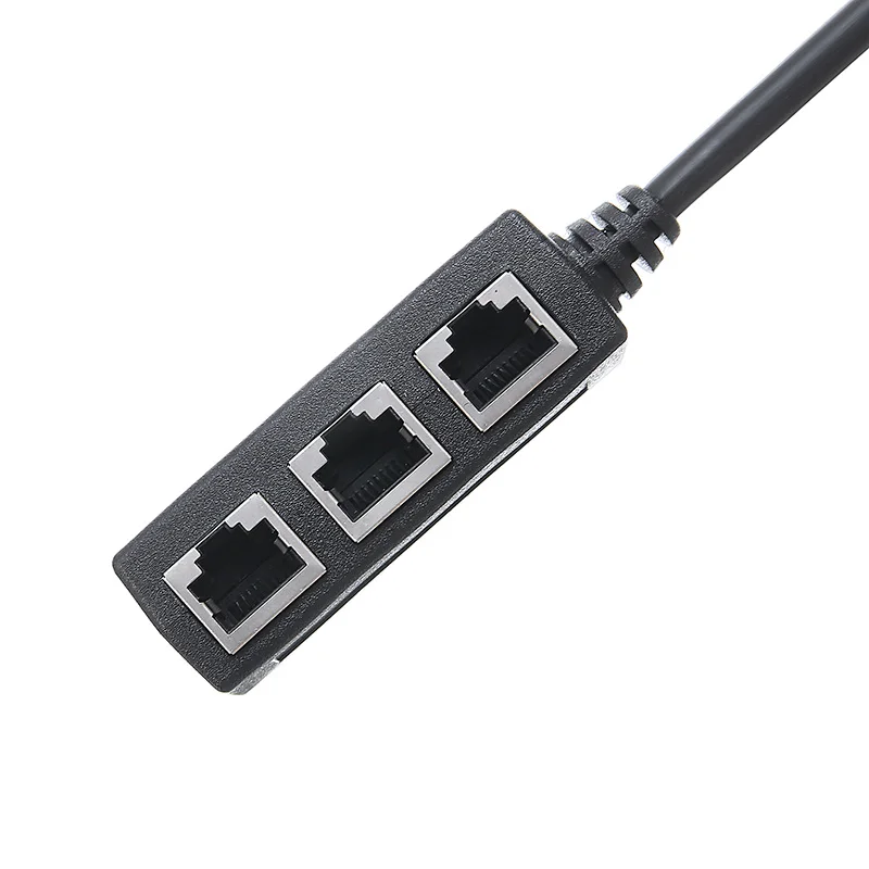 Высококачественный разветвитель Ethernet RJ45 разделитель кабеля с 1 на 3 порта