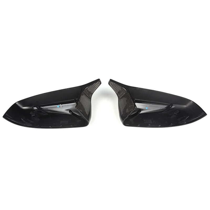 

NEW-1 Pair Carbon Fiber Car Side Review Mirror Cover Cap Accessories For-BMW X5 X6 E70 E71 2007-2013