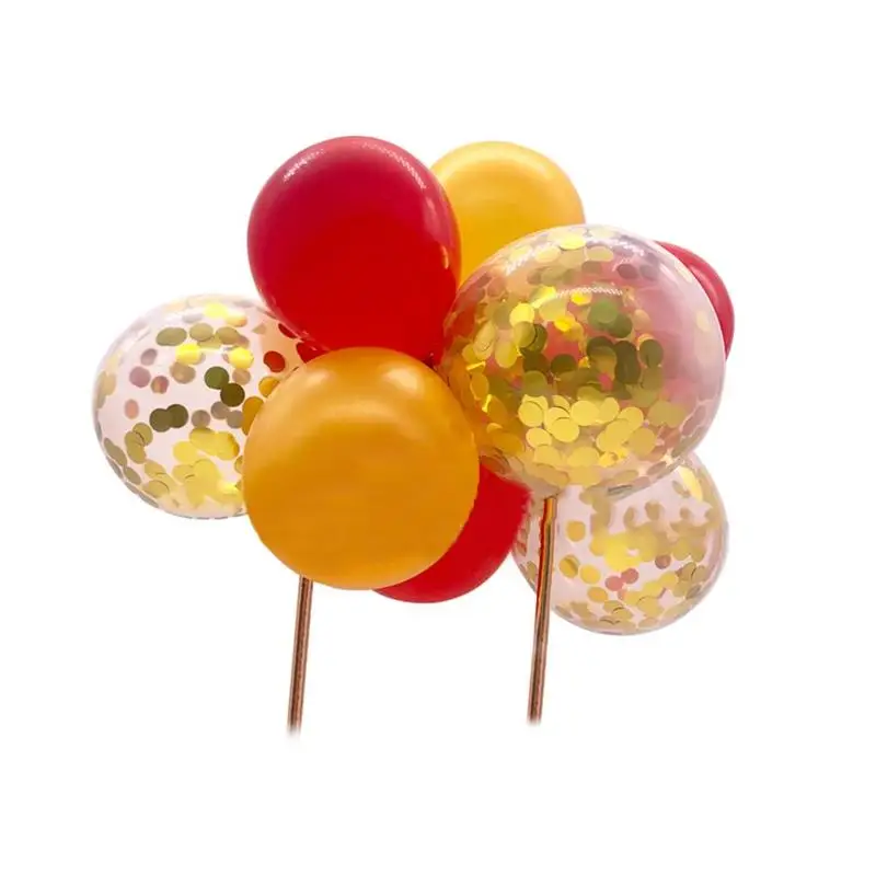 

5inch Balloon Cake Topper Happy Birthday Party Decor Air Gift Globos Balloon Wedding Birthday Christmas Ballon Baloon Kids V0B7