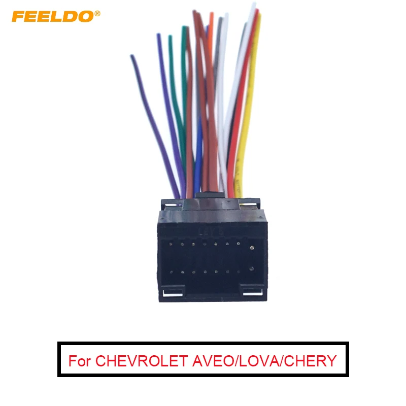 FEELDO автомобильный Радио стерео жгут проводов кабель для Kenwood 16pin гнездовой разъем