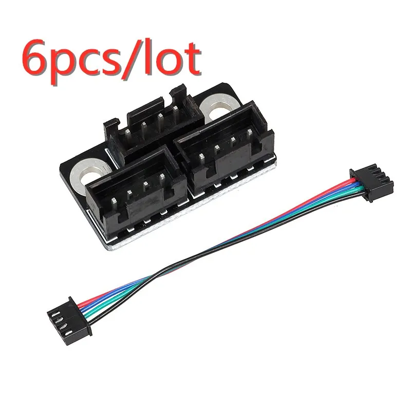 Шаговый двигатель для 3D принтера 6 шт. параллельный модуль с кабелями 100 мм