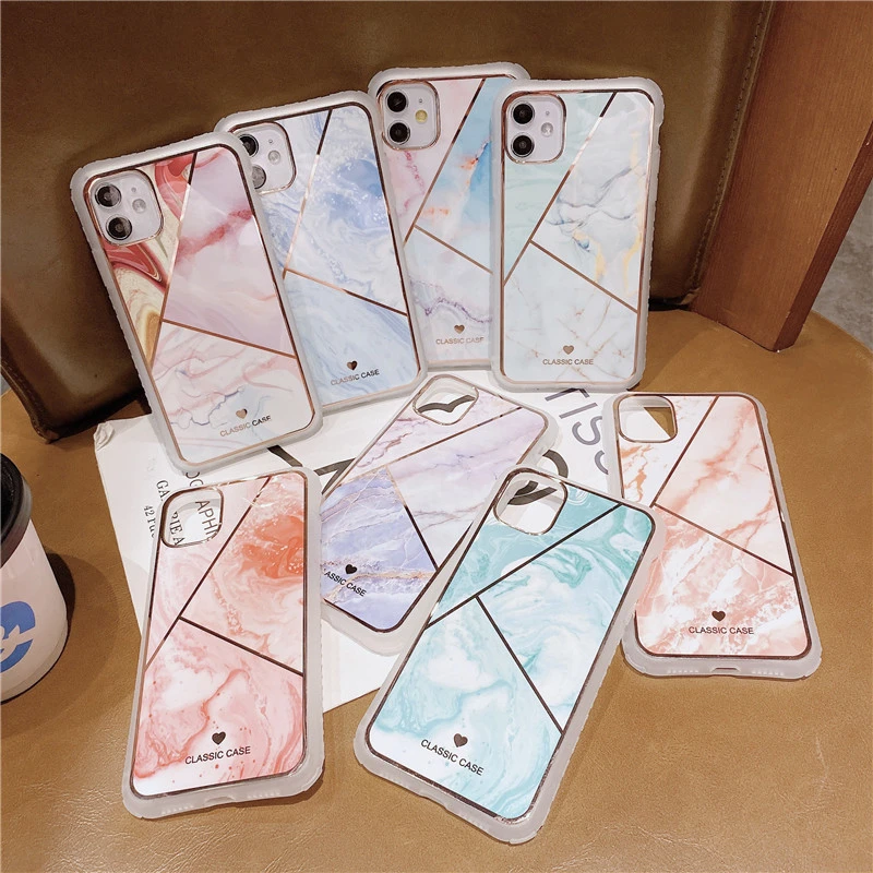 

Marble Classic Case Back Cover X XR XS Xs Max Luxury for Iphone 11 Pro Max Splicing for Iphone 66splus 7 8 Plus