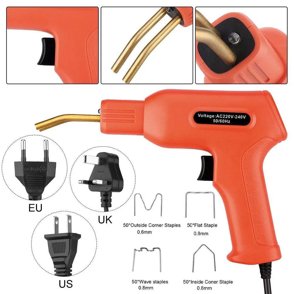 

50W Car Hot Stapler Machine Handy Plastic Welder Garage Tools Repairing Kits