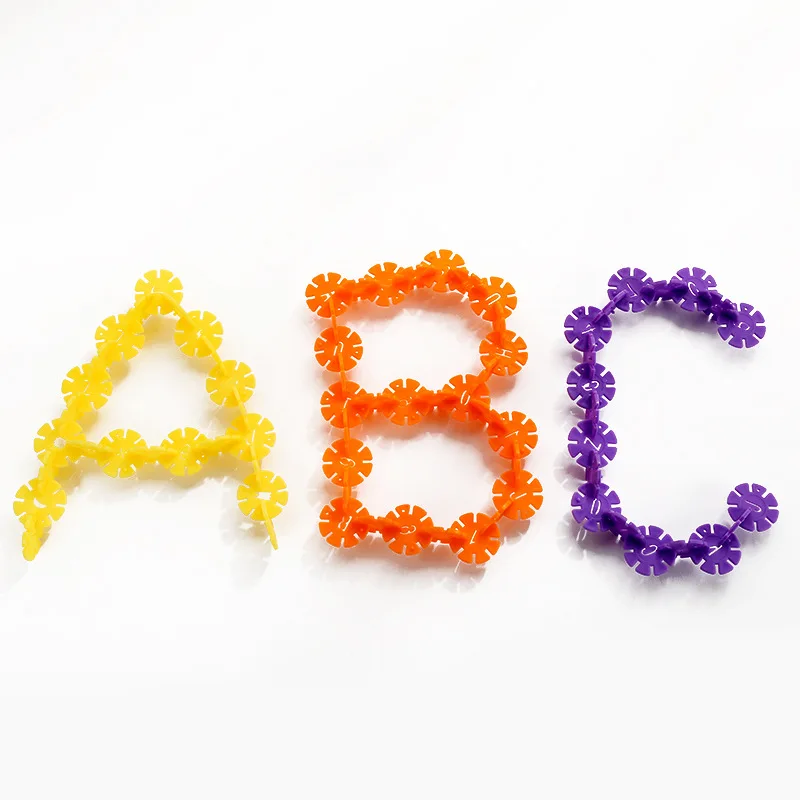 Блоки в виде снежинок Huilong 100 шт./лот диаметр 3 см|Соединяющиеся блоки| |