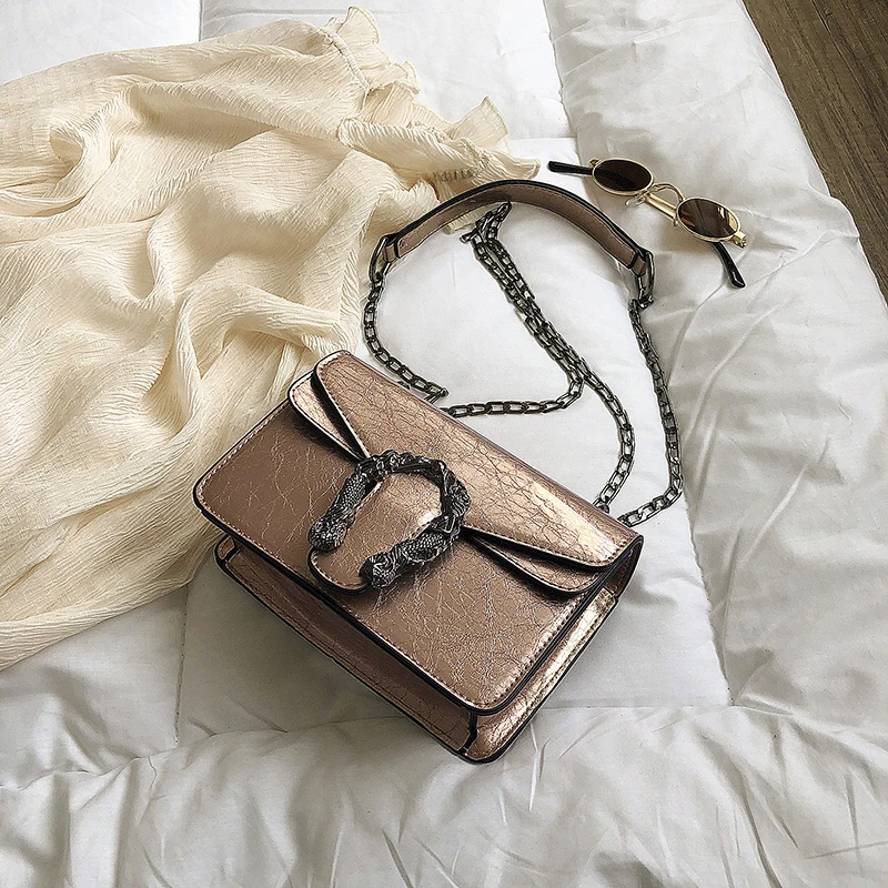 Женская винтажная сумка через плечо элегантная маленькая квадратная мессенджер