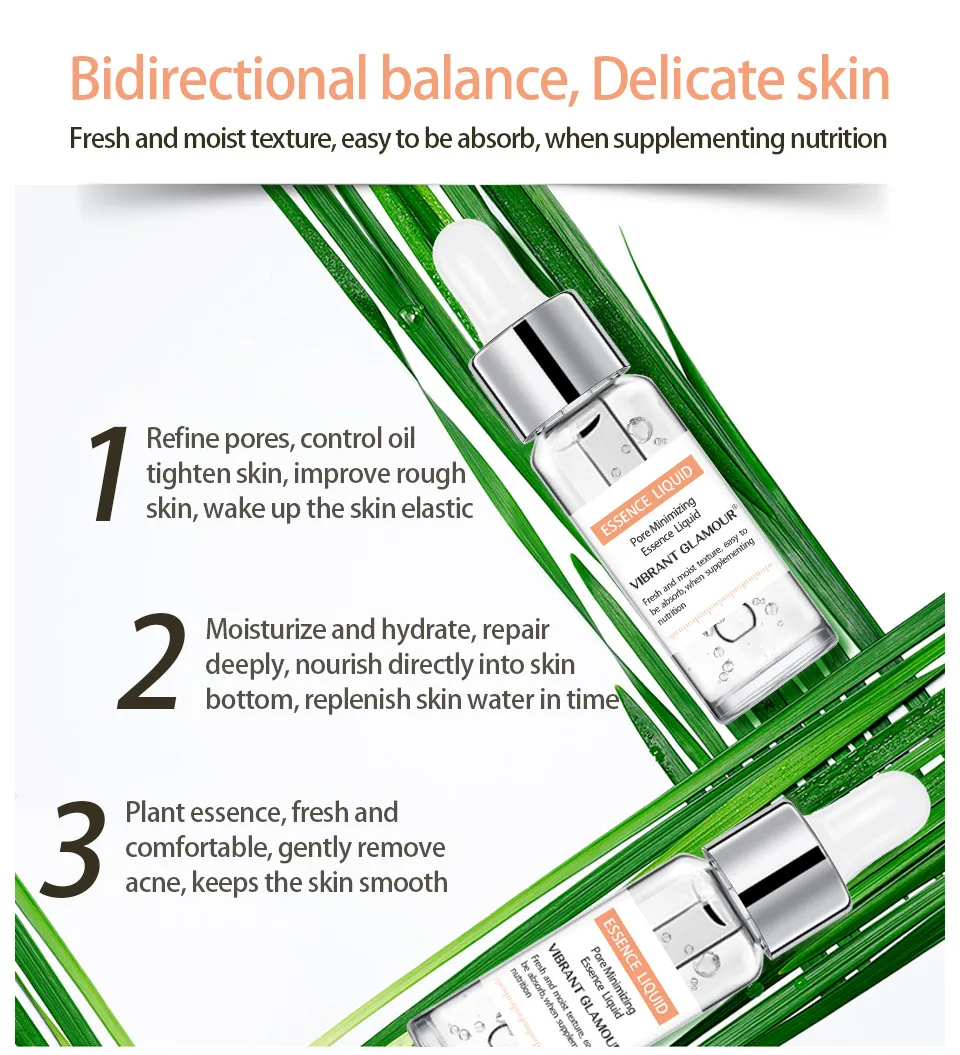 

HAICAR Personal Skin Care Salicylic Acid Liquid Shrink Pore Essence Of Pores Blackheads Care Remove Acne refreshing and moisturi