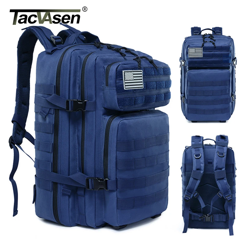 TACVASEN 45L 900D нейлоновые тактические рюкзаки многофункциональные страйкбол военная армейская Боевая Сумка прочные штурмовые походные рюкзаки