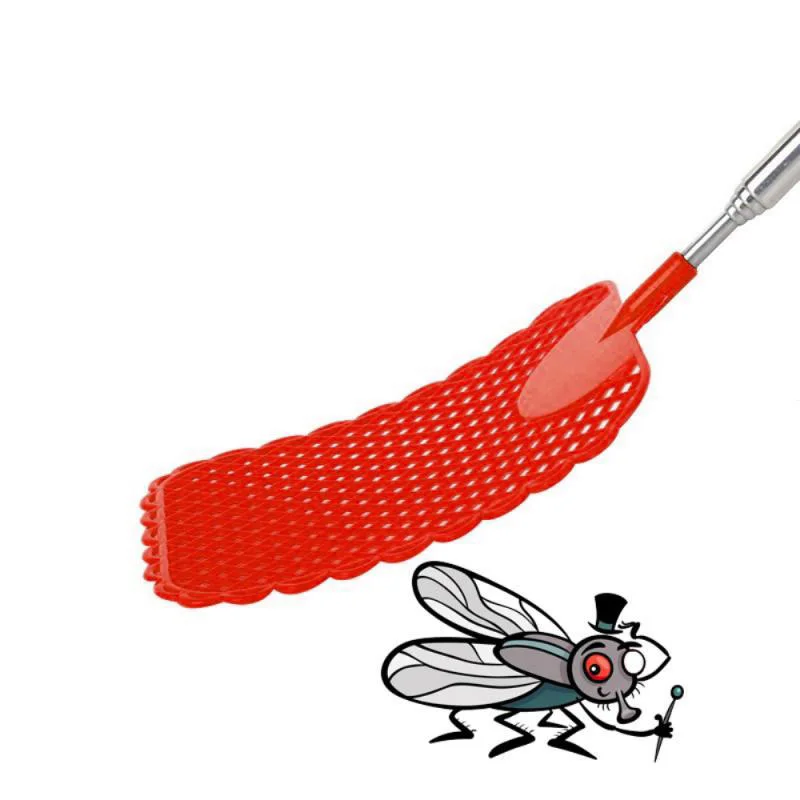 

Adjustable Plastic Fly Swatters Long Handle Extendable Flyswatter Flapper Insect Killer Prevent Pest Mosquito Bug Swatter Tool