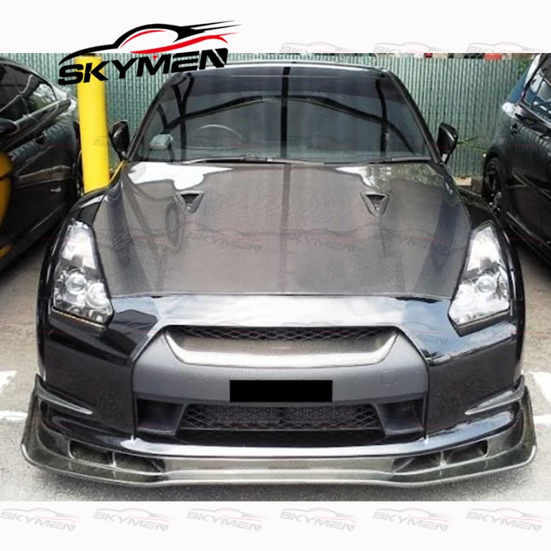 BSE Style Front Bumper Guard Lip For R35 GTR 2008-2016 Carbon Fiber Glass Splitter Diffuser Spoiler Protector | Автомобили и