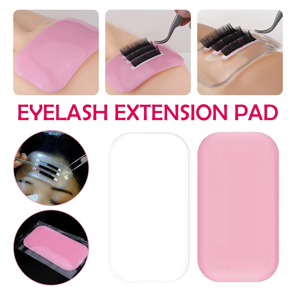 

New Reusable False Eyelash Extension Pad Rectangle Eye Lash Stand Tray Holder Forehead Sticker Eyelash Extension Supplies