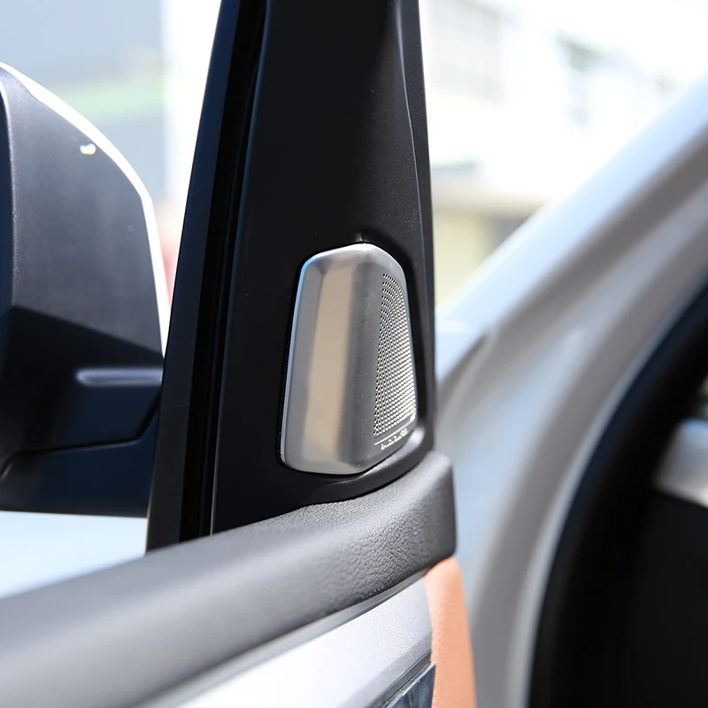 

Stainless Steel Car Styling for BMW X5 2014-2018 Car Tweeter Speaker Cover Trim Silver Car Interior Accessories 2 Pcs