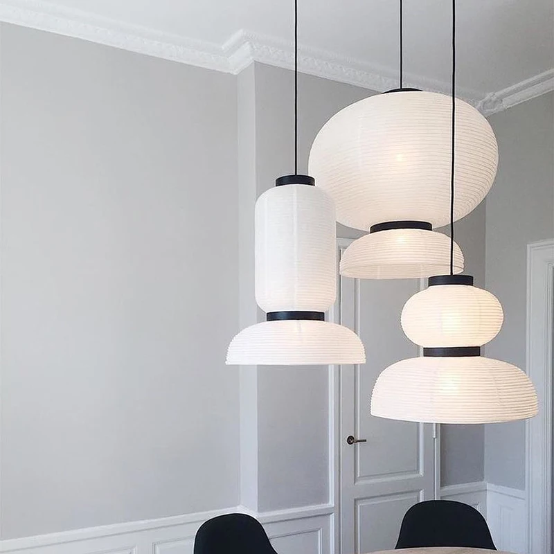 

Japanese Silk Cloth Pendant Lighting Art Decor Pendant Lamp Hote/ Restaurant Hanging Lamp Home Indoor Light Fixture