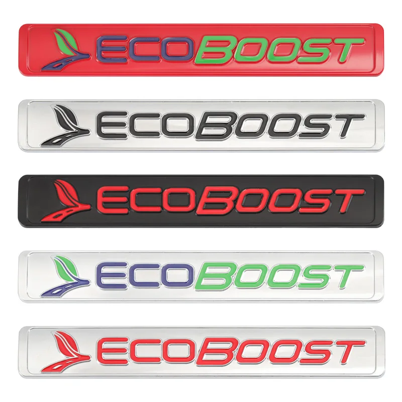 Металлическая наклейка Ecoboost эмблема значок для Ford Focus 2 3 4 Fiesta Kuga Escape Mondeo Edge Ecosport