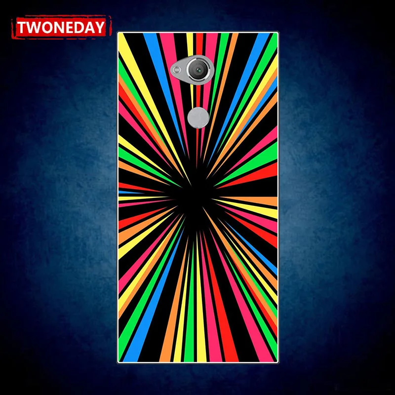 Fashion stripe Phone Case Cover for Sony Xperia L3 XA2 XA1 10 XA3 Ultra Plus Soft cover |