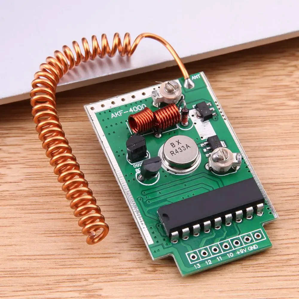 Большой Мощность DC 9V RF 315/390/433 МГц Беспроводной дистанционного Управление передающий модуль для Arduino ARM Старт расстояние 4000 метров