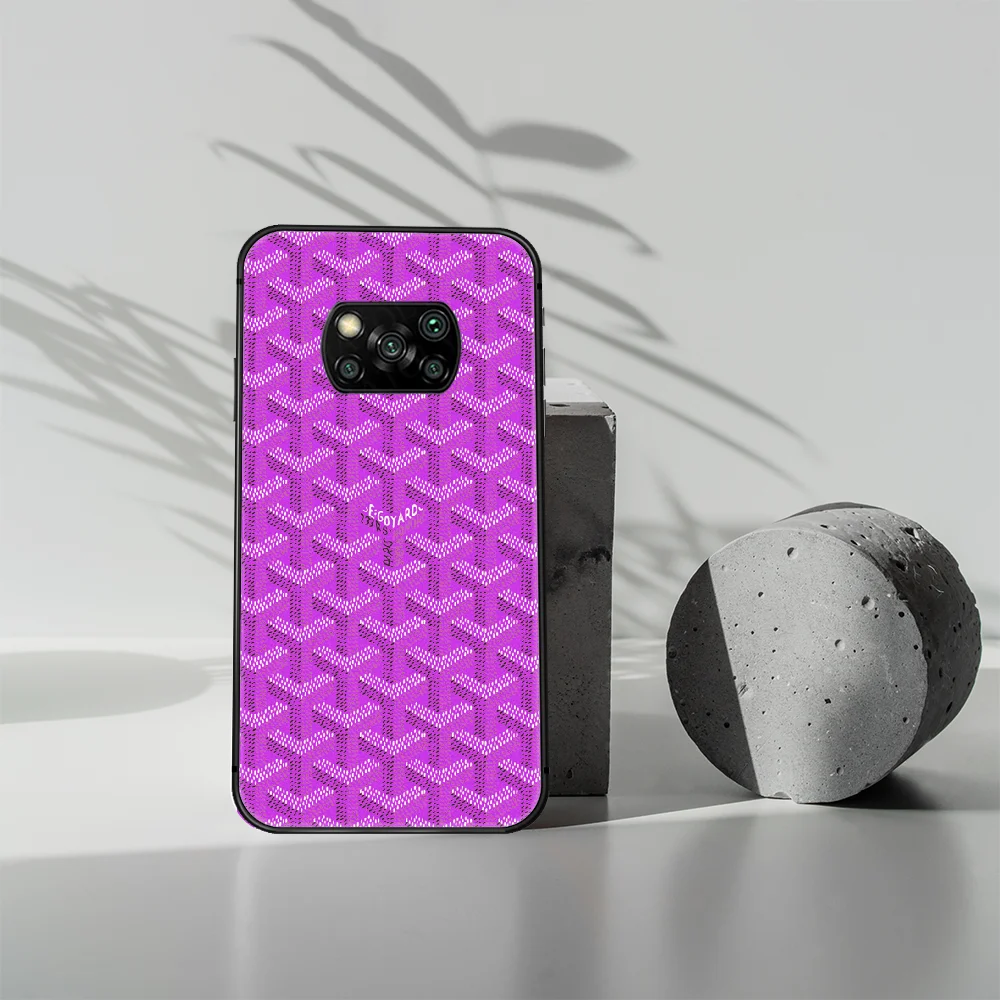 

Fashion luxury brand Phone case Cover Hull For Xiaomi Mi A2 A3 8 9 9T Note 10 Se Lite Pro black Etui Fashion Cover 3D Prime
