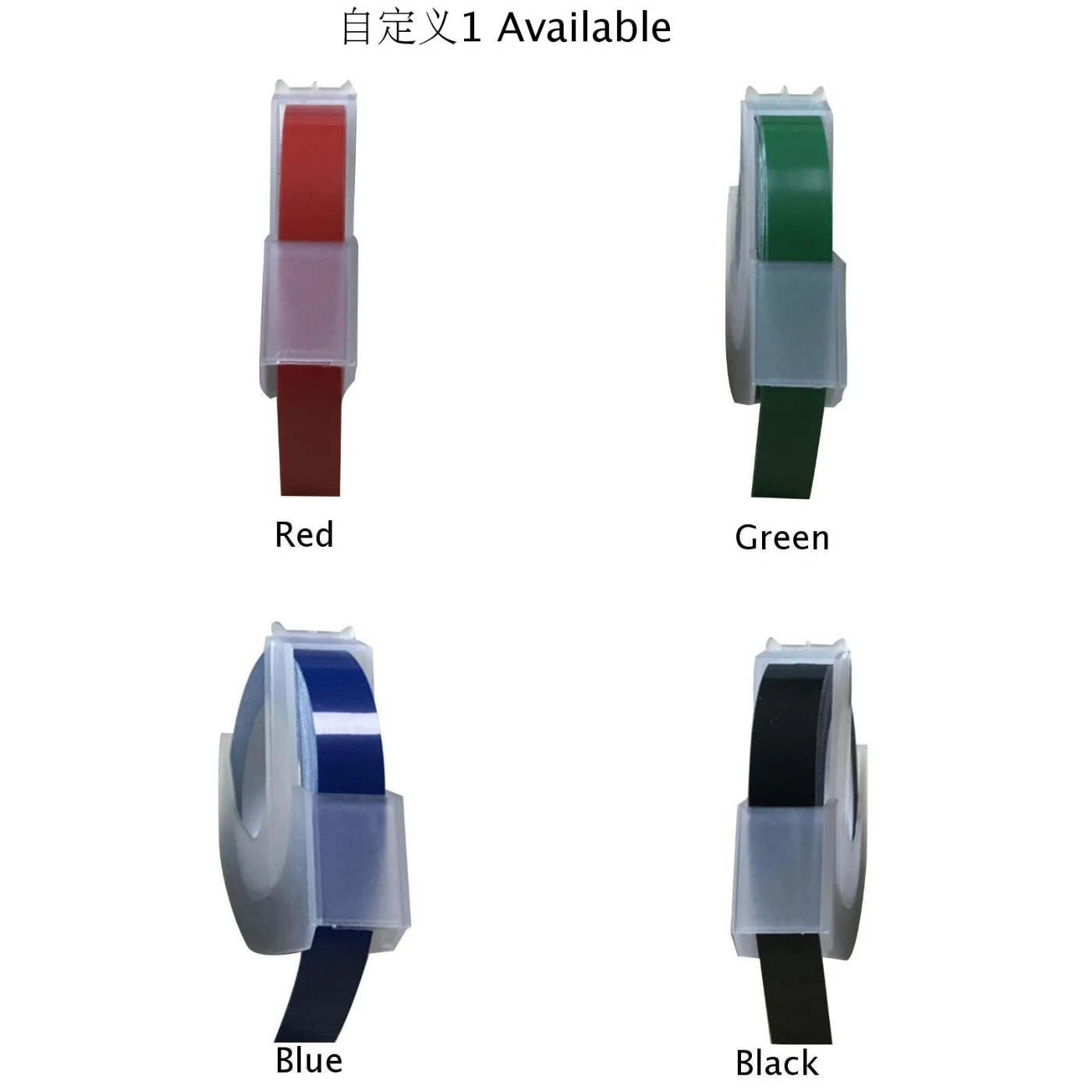 Brand New Label Machines Tape Office Marker Red PET Plastic Green For Dymo 12813 12814 1610 Concave | Инструменты