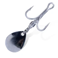 as 4pcs 468 treble sharpened fish hooks lure fishing overturned barbed high carbon steel pesca assist leurre tackle