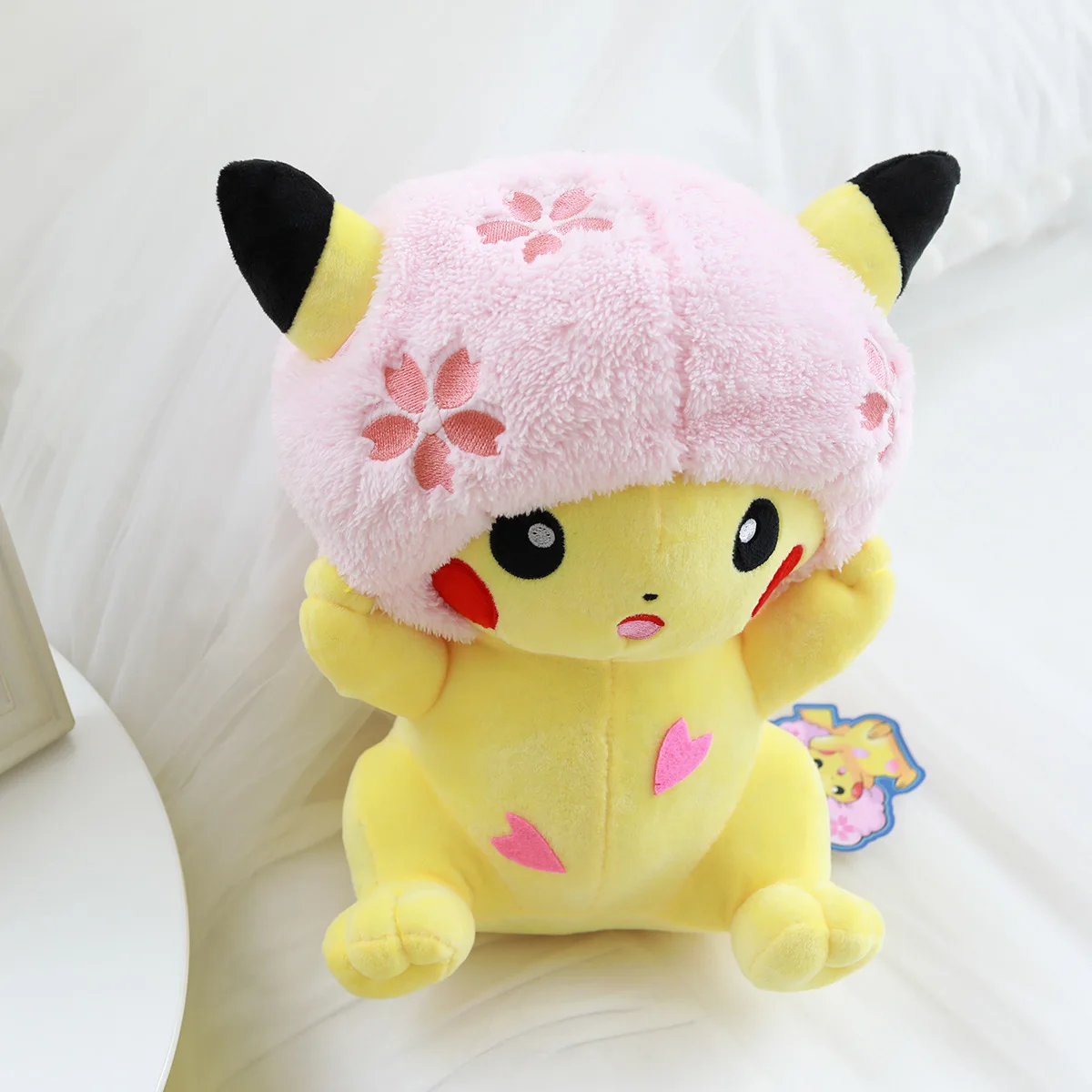 Cherry Blossom Pikachu Doll Plush Toy Cute Soft Stuffed Anime Groom Bridal Children's Christmas Presents | Игрушки и хобби