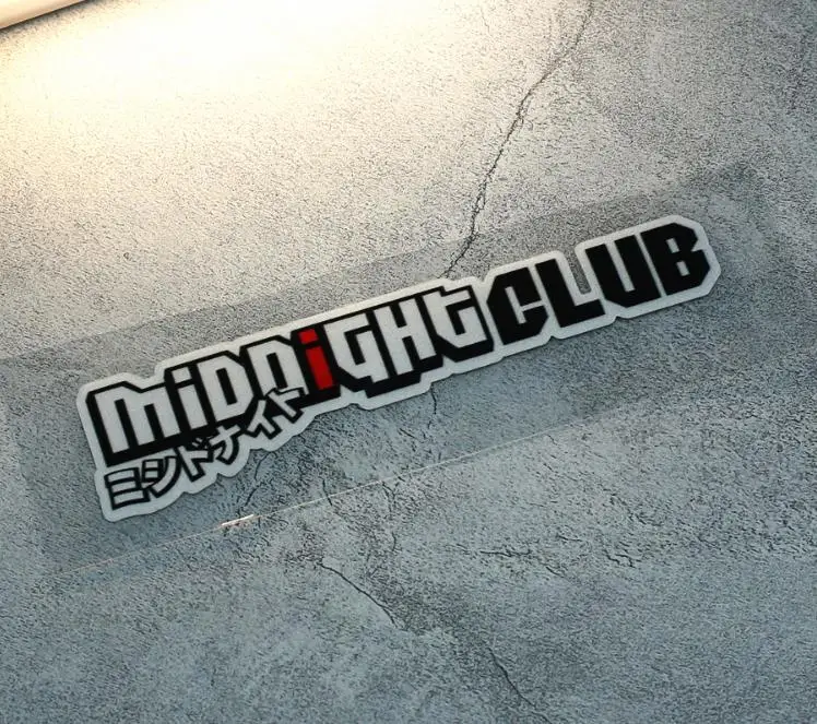 Светоотражающая Полночь клуб JDM японские наклейки Осака Дрифт автомобили