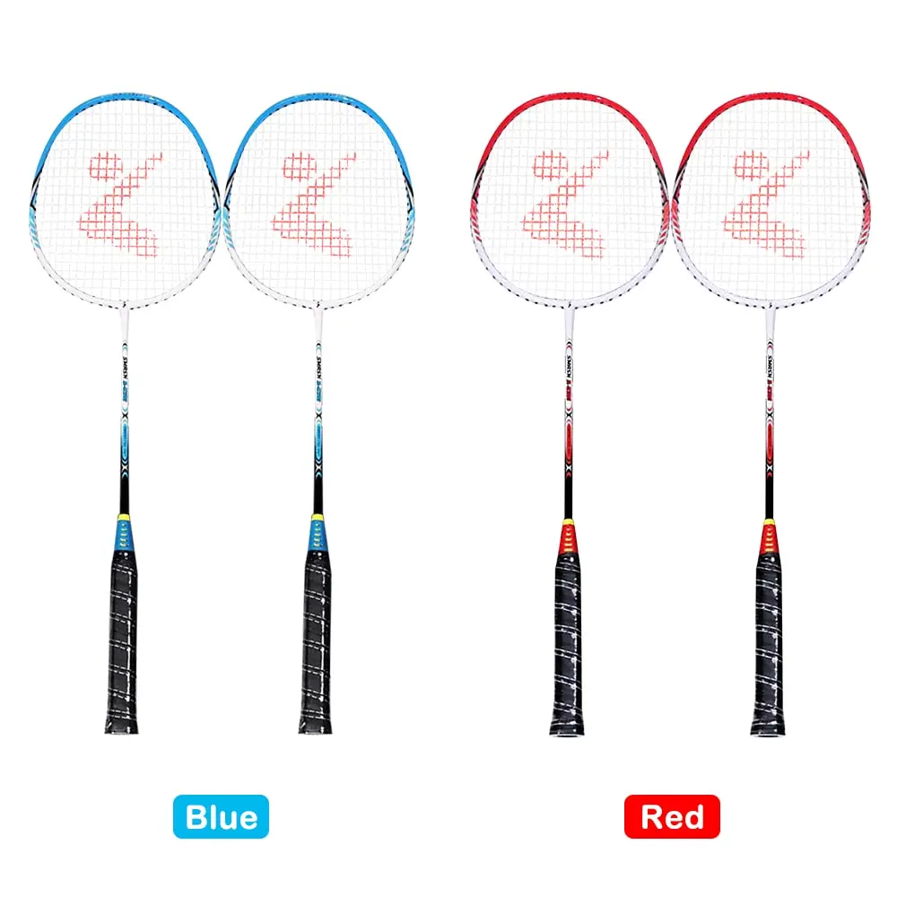 Комплект из 2 ракеток для бадминтона алюминиевая Спортивная ракетка тренировок в