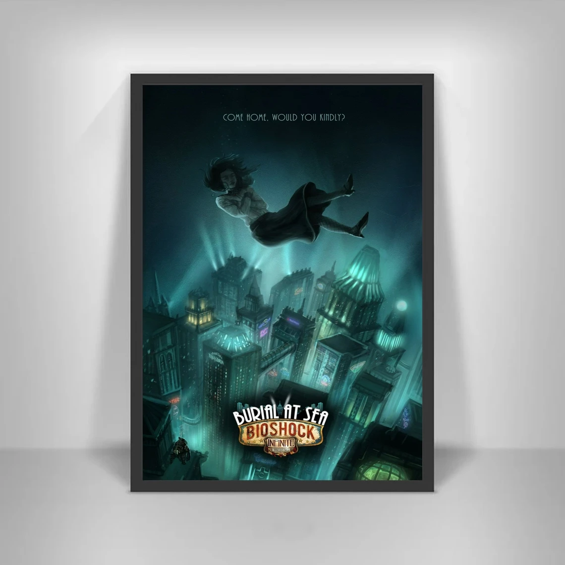 

BioShock, игровая задняя плакат, печать, украшение для дома, настенная живопись (без рамки)