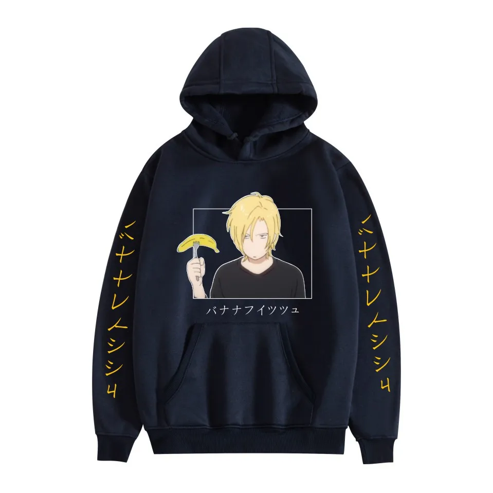 

Anime Banana Fish Hoodie Couple Casual Sweatshirt Fleece Loose Hoodies Harajuku style Women Men Autumn Clothing L173