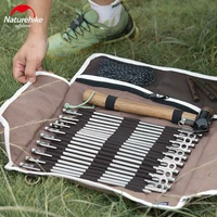 naturehike outdoor camping equipment stake storage bags tent accessories hammer wind rope tent pegs nails storage bag