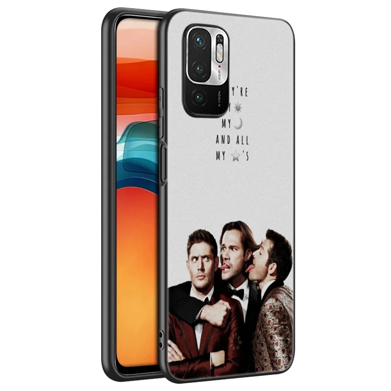 Supernatural tv show Silicone Phone Case For Xiaomi Redmi Note 11 10 9 8 Pro 11T 10T 10S 9S 8T 9 9A 9C 9T Black Soft Cover Coque